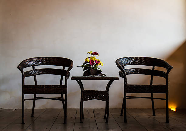 istock Chair in a dark room 463538045