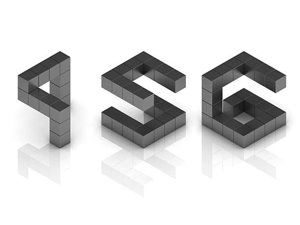 istock cubical 3d font numbers 4 5 6 463539431