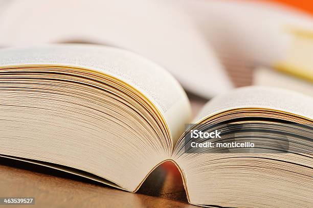 Composition With Books On The Table Stock Photo - Download Image Now - Book, Book Cover, Dictionary