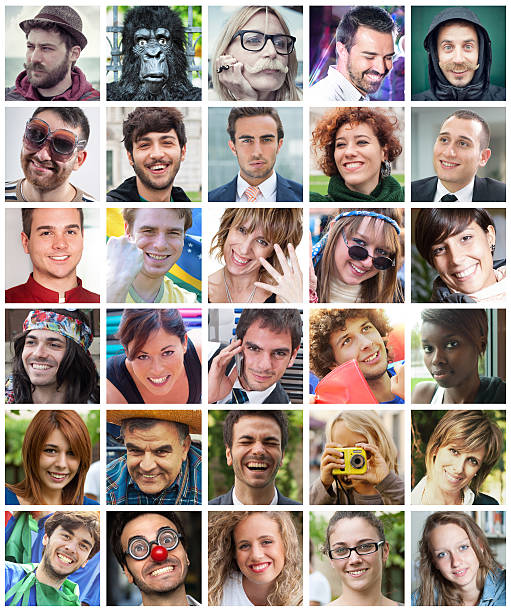 profil teman di jejaring sosial - foto-profil potret stok, foto, & gambar bebas royalti