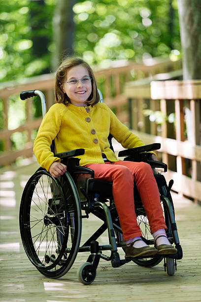 istock Young Disabled Girl In a Wheelchair 463541149