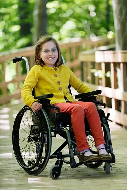 Photo of Young Disabled Girl In a Wheelchair