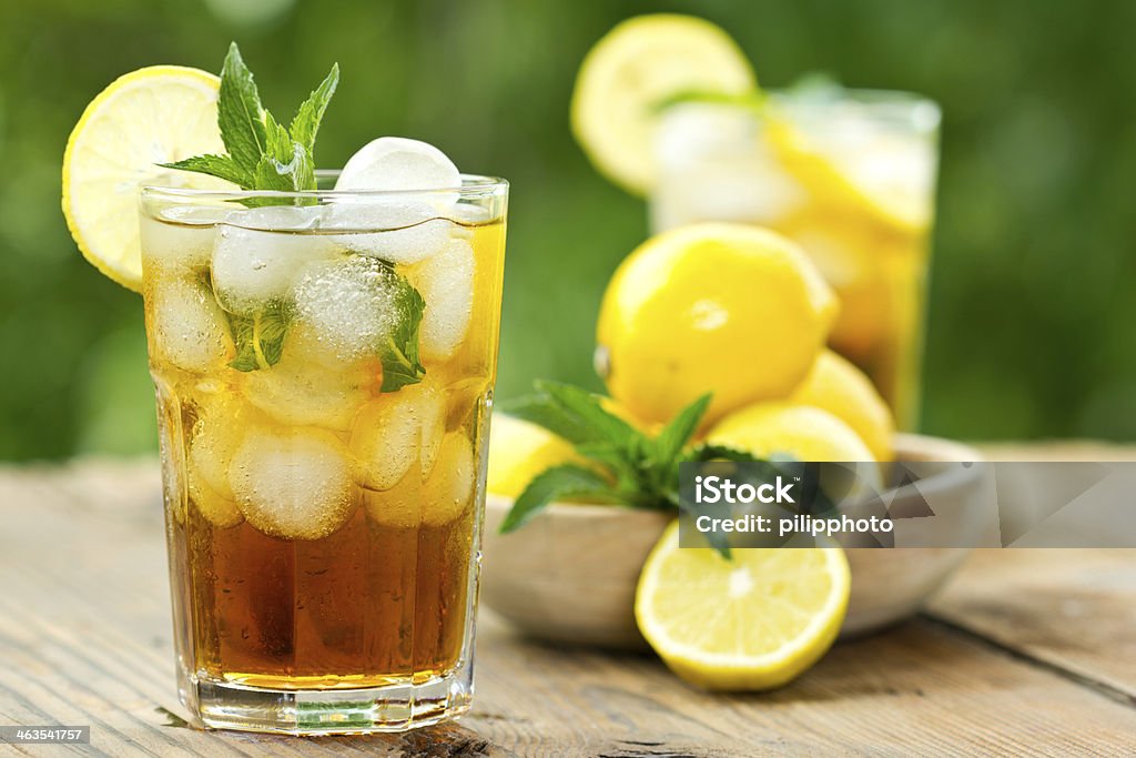 Iced tea and lemon Ice Tea Stock Photo