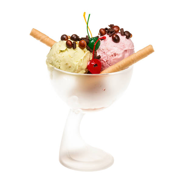 istock yogurt and chocolate ice cream in a bowl close up 463542571