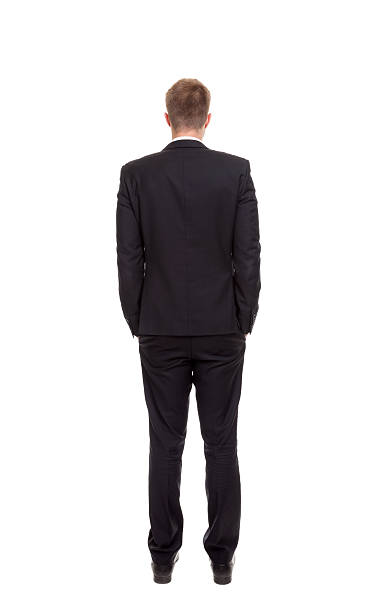 istock Back view of a businessman 463548353