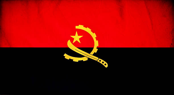 istock Angola grunge flag 463551195
