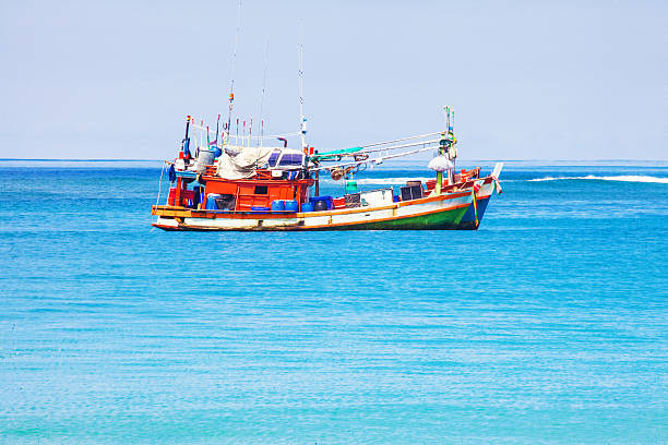 istock Boat in the tropical sea. 463551441