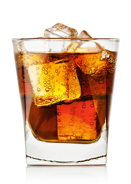 istock Glass of cola with ice 463553345