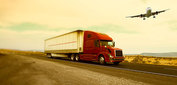 istock Truck and Airplane 463580705
