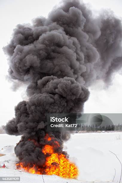 Billowing Black Smoke Stock Photo - Download Image Now - Air Pollution, Black Color, Burning