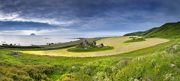 Taken from a field just off the coastline of Girvan looking towards Bass rock.