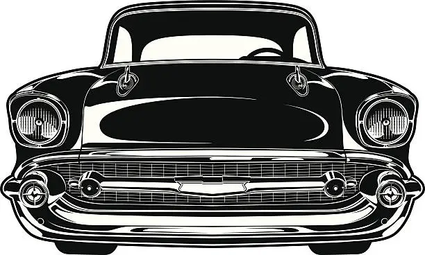 Vector illustration of Chevy Bel Air 1956