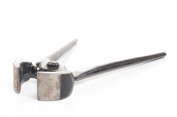 istock Black metal nippers on white 463589427