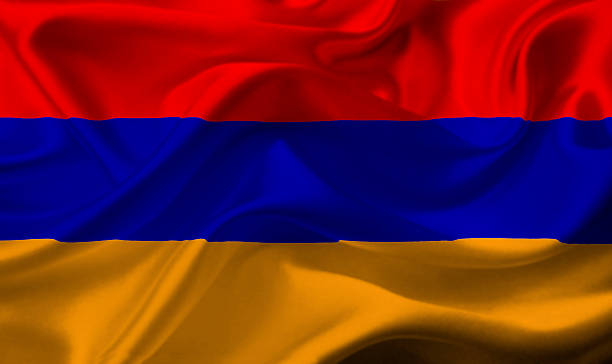 istock Armenia waving flag 463590217
