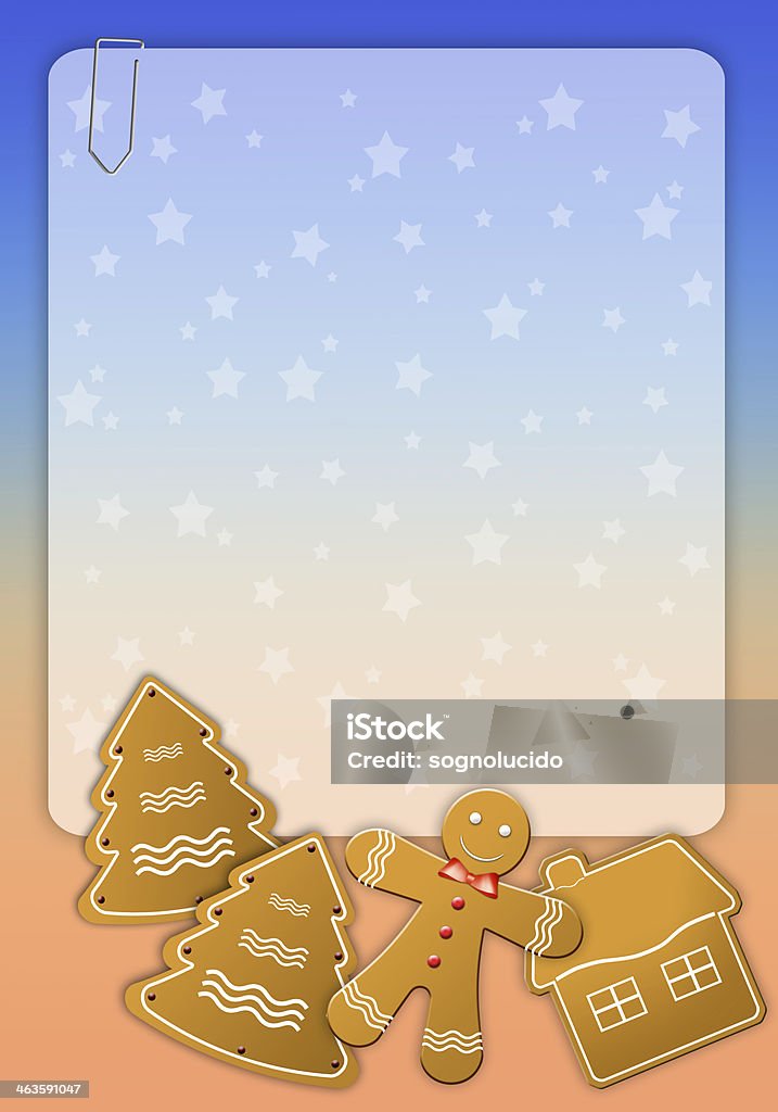 Christmas menu with biscuits Backgrounds stock illustration