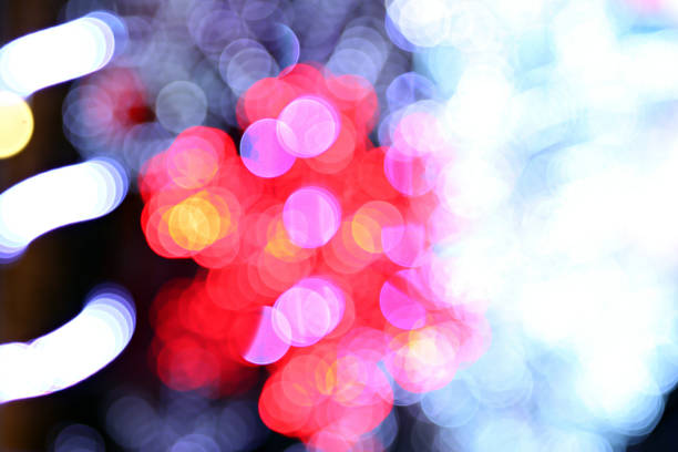 istock Lights blurry bokeh abstract of background. 463594437