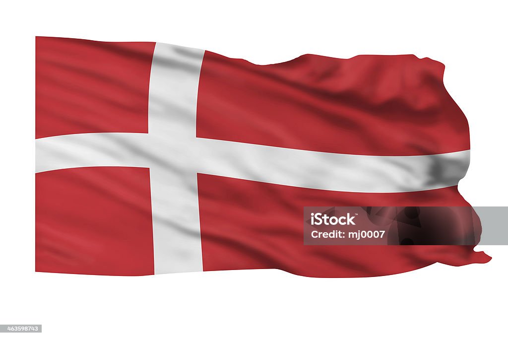 Bandeira Dinamarquesa. - Foto de stock de Bandeira Dinamarquesa royalty-free