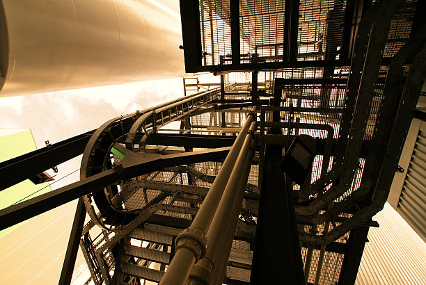 istock Industrial zone, Steel pipelines and valves 463599101
