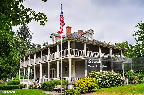 Historische Grant House Fort Vancouver Washington Stockfoto und mehr Bilder von Bundesstaat Washington - Bundesstaat Washington, Ulysses S. Grant, Fotografie