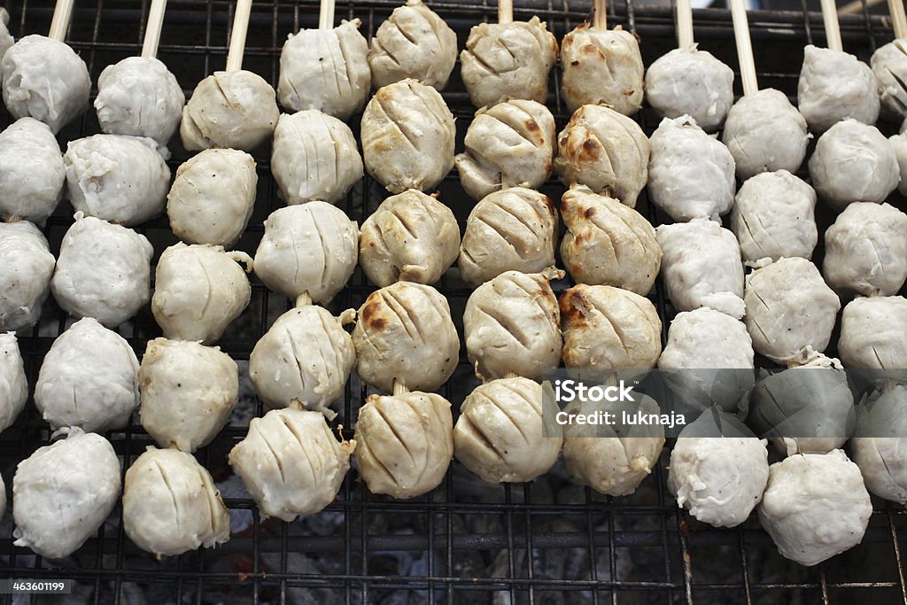 grilled meatballs grilled meatballs in the market Beef Stock Photo