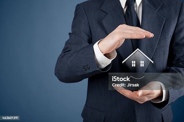 Property Insurance Stock Photo - Download Image Now - Adult, Adults Only, Blue