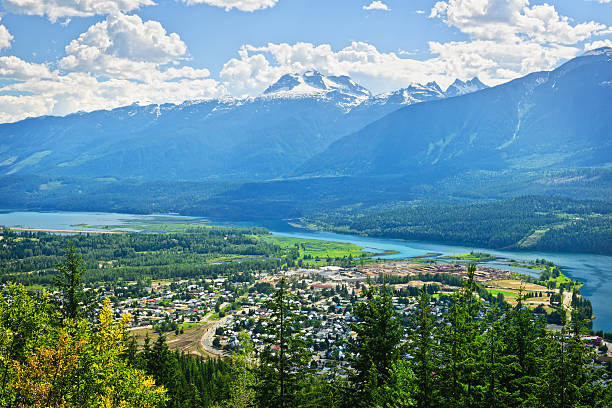 istock View of Revelstoke in British Columbia, Canada 463601643