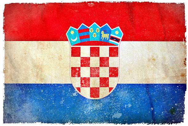 istock Croatia grunge flag 463605065
