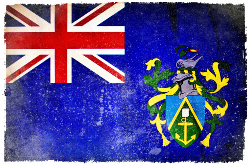 Pitcairn Islands grunge flag