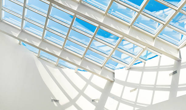 Glass roof stock photo