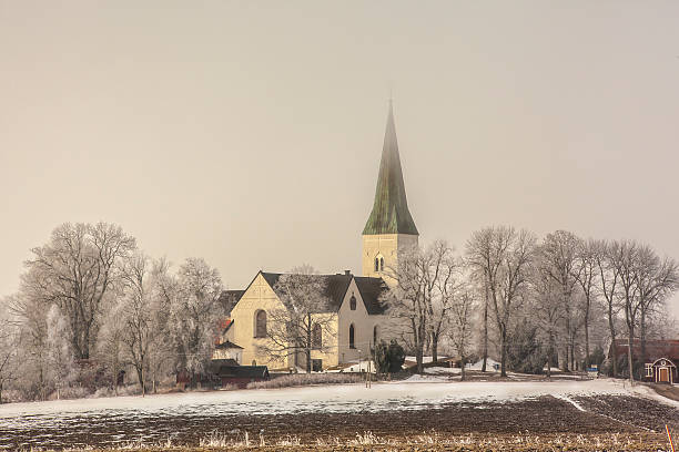 istock Church in winter scenery 463612703