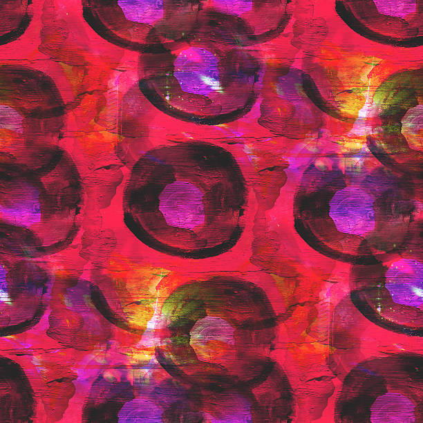 istock abstract vintage red avant-garde, watercolor seamless texture ha 463613529