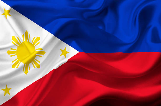 istock Philippines waving flag 463613943