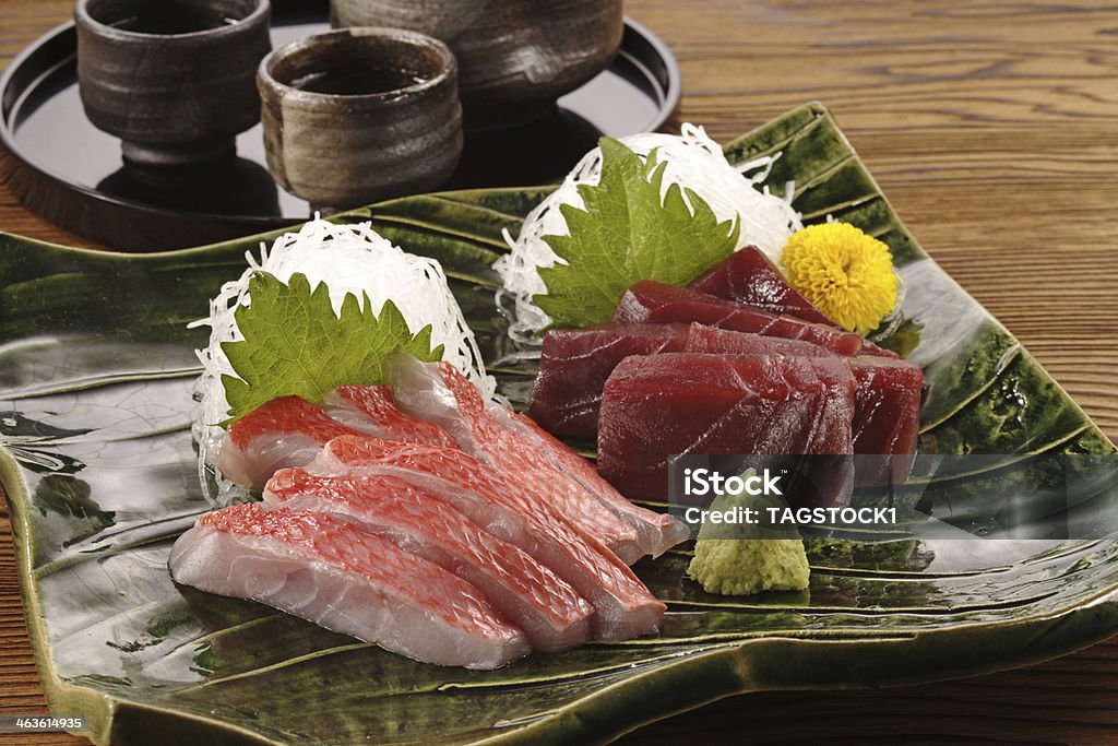 Sashimi de atún y alfonsino - Foto de stock de Alimento libre de derechos