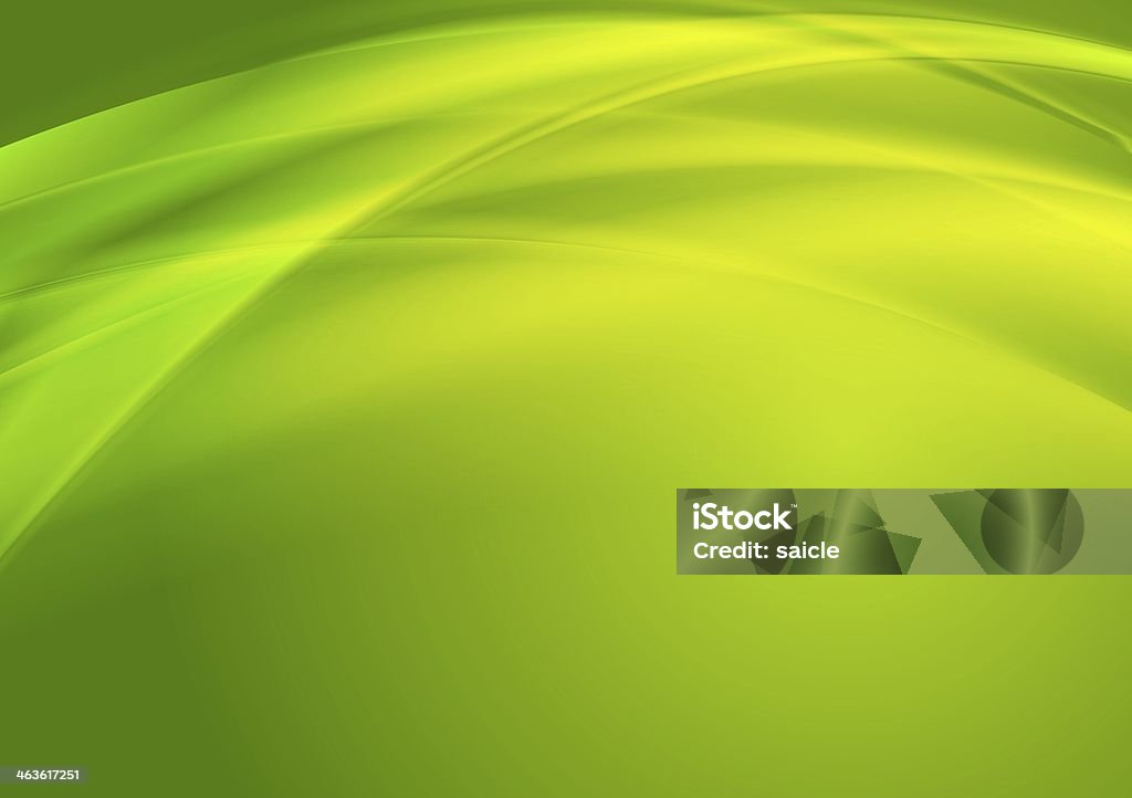 Яркие Зеленые волны дизайн - Стоковые иллюстрации Абстрактный роя�лти-фри