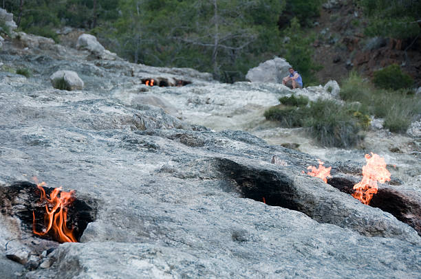 istock Mount Chimera, eternal flames in ancient Lycia (Turkey) 463618905