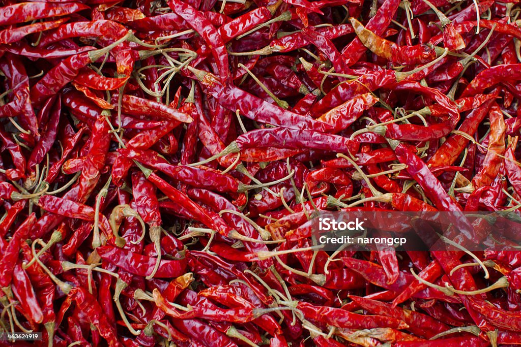 Dried red chilli Dried red chilli, food ingredient Agriculture Stock Photo