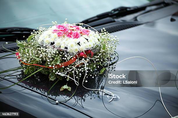 The Elegant Car For A Wedding Celebration Stock Photo - Download Image Now - Abstract, Beauty, Bouquet