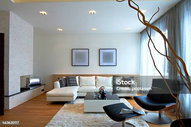 Modern Living Room Interior Stock Photo - Download Image Now - Beige, Carpet - Decor, Coffee Table