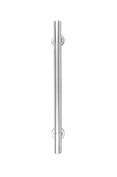 istock Metal door handle isolated on white background 463650901