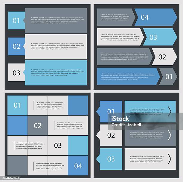 Blue And Gray Banners Stock Illustration - Download Image Now - Arrow Symbol, Blue, Choice