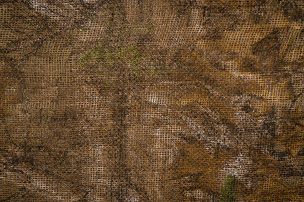 A brown sheet made with cloth material camouflage background woodland camo stock pictures, royalty-free photos & images
