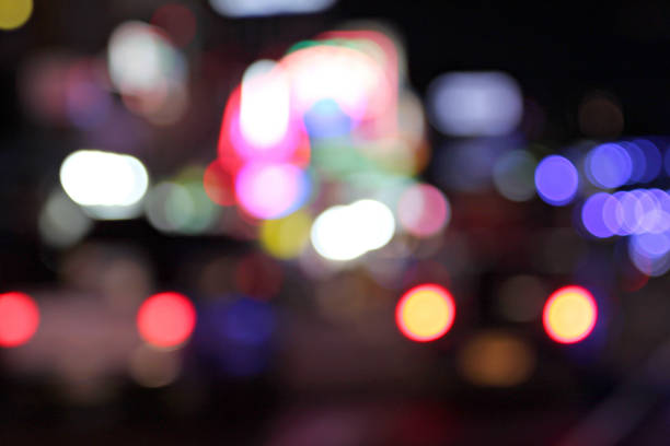 istock Road of blurry bokeh abstract background. 463679437