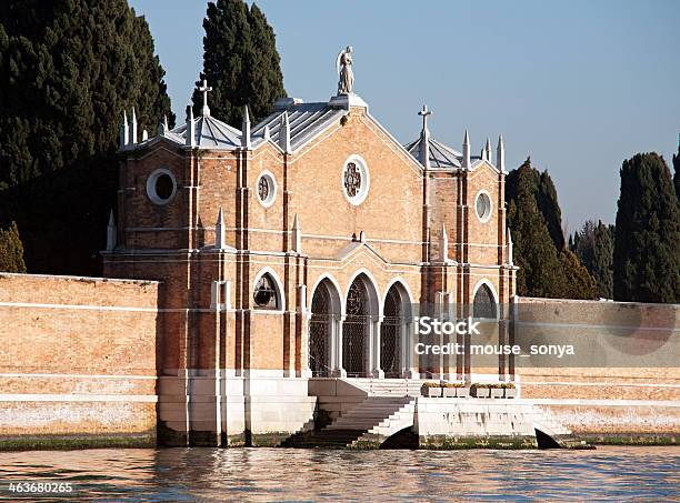 Gates Of San Michele Cemetery Stock Photo - Download Image Now - Cemetery, Venice - Italy, Architecture