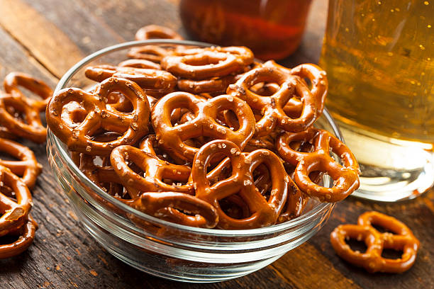 istock Organic Brown Mini Pretzels with Salt 463680697
