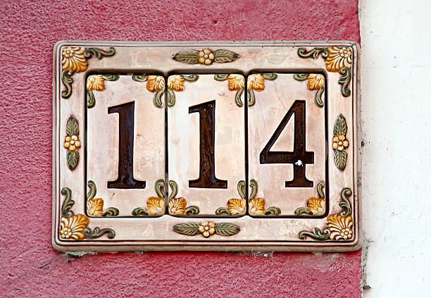 house number sign