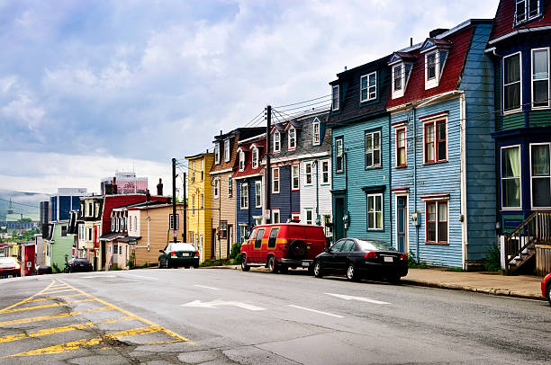 istock Colorful houses in St. John's 463684347