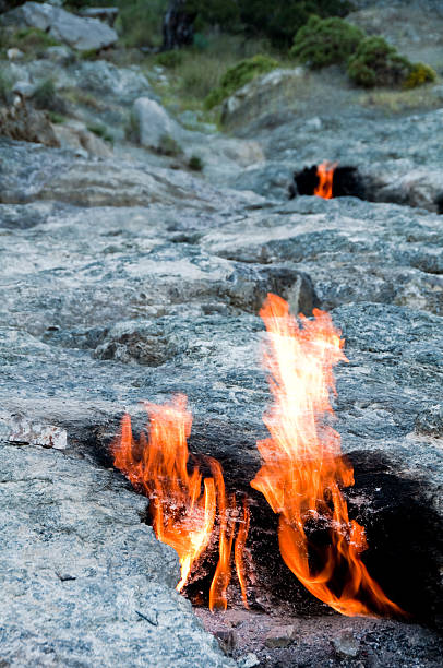 istock Mount Chimera, eternal flames in ancient Lycia (Turkey) 463684847