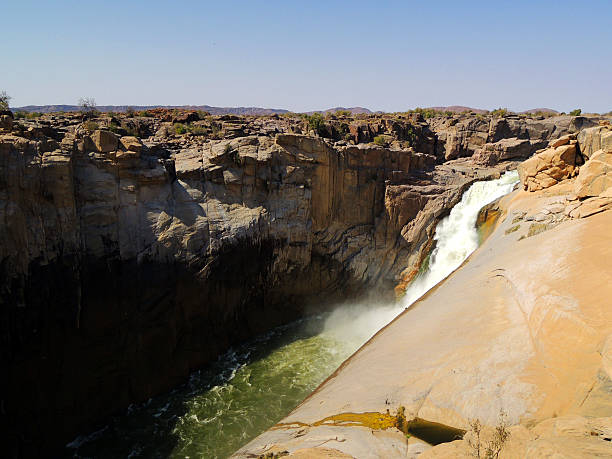 istock Oranje river landscape and stone desert 463684857