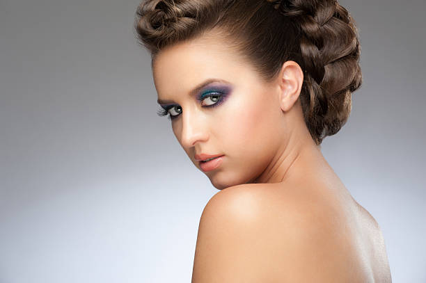 istock Woman with makeup and  hairstyle 463693705