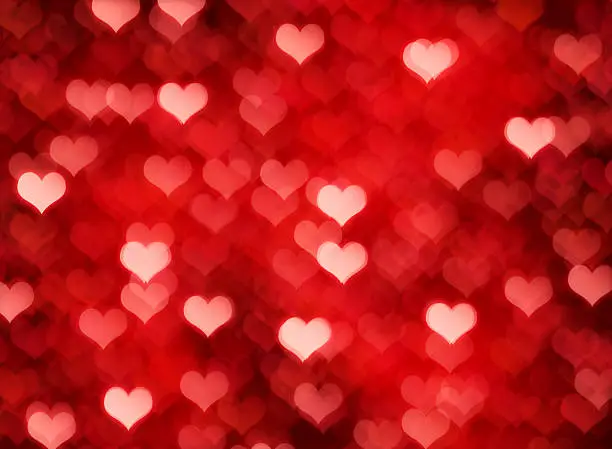 Photo of Valentine's day with multiple hearts background